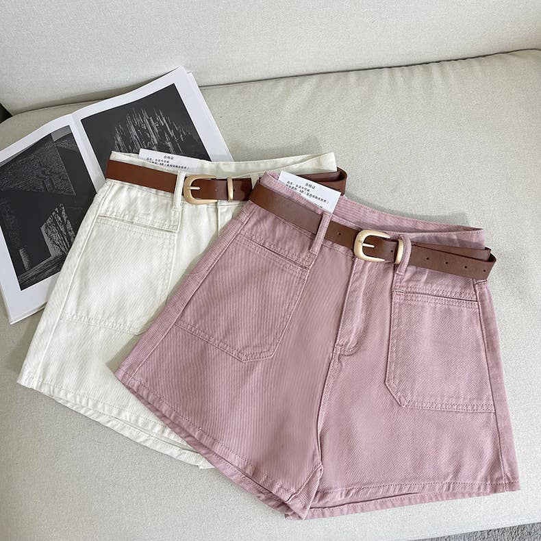 A-Line Denim Shorts