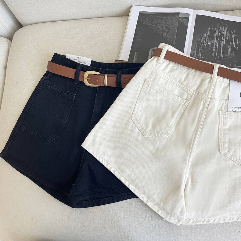A-Line Denim Shorts