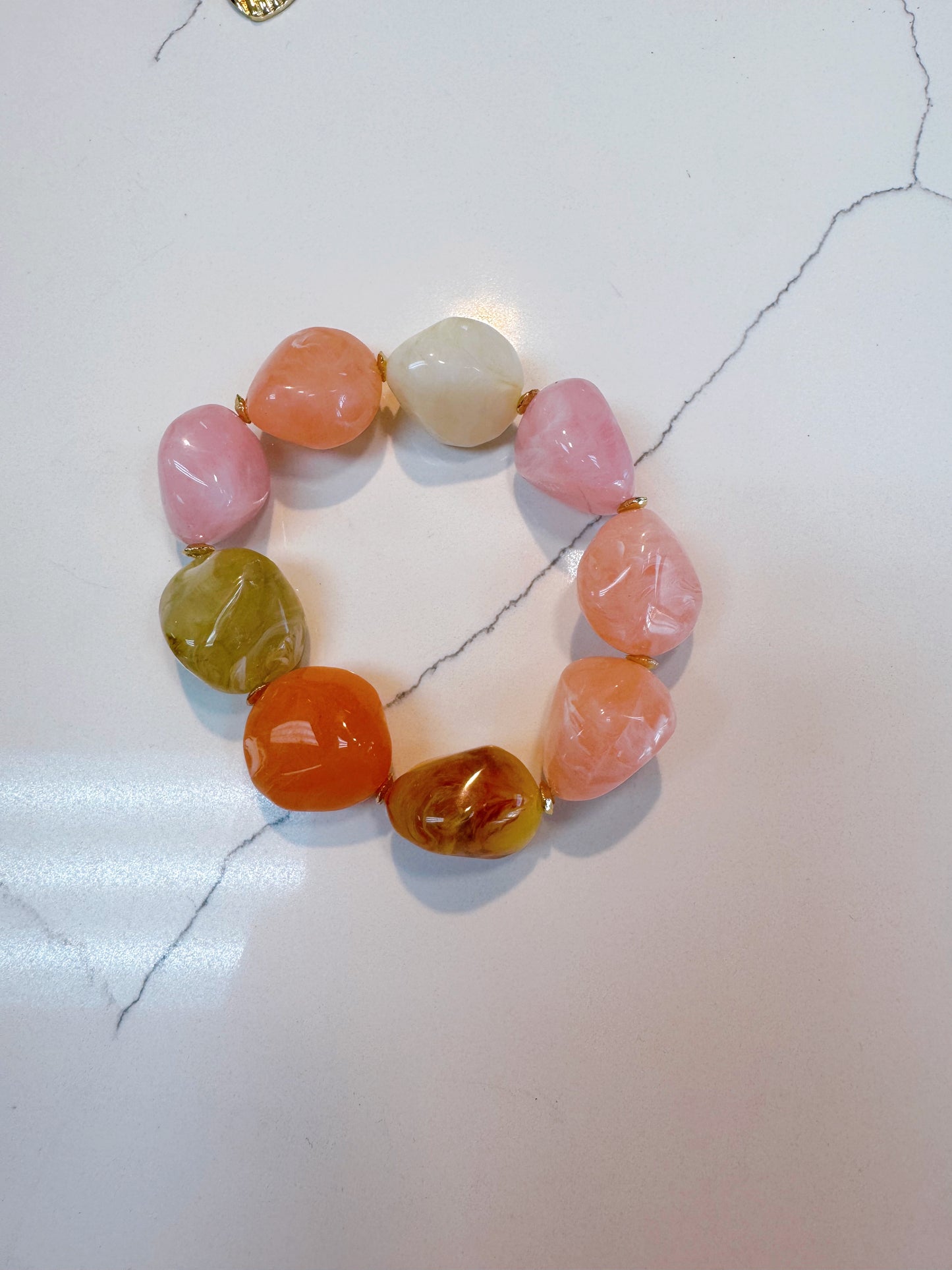 Chunky Pastel Stone Bracelet