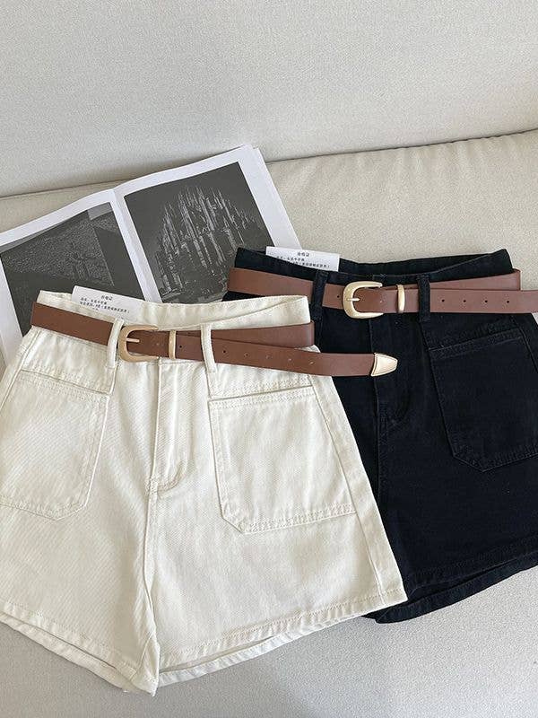 A-Line Denim Shorts