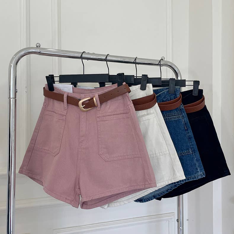 A-Line Denim Shorts