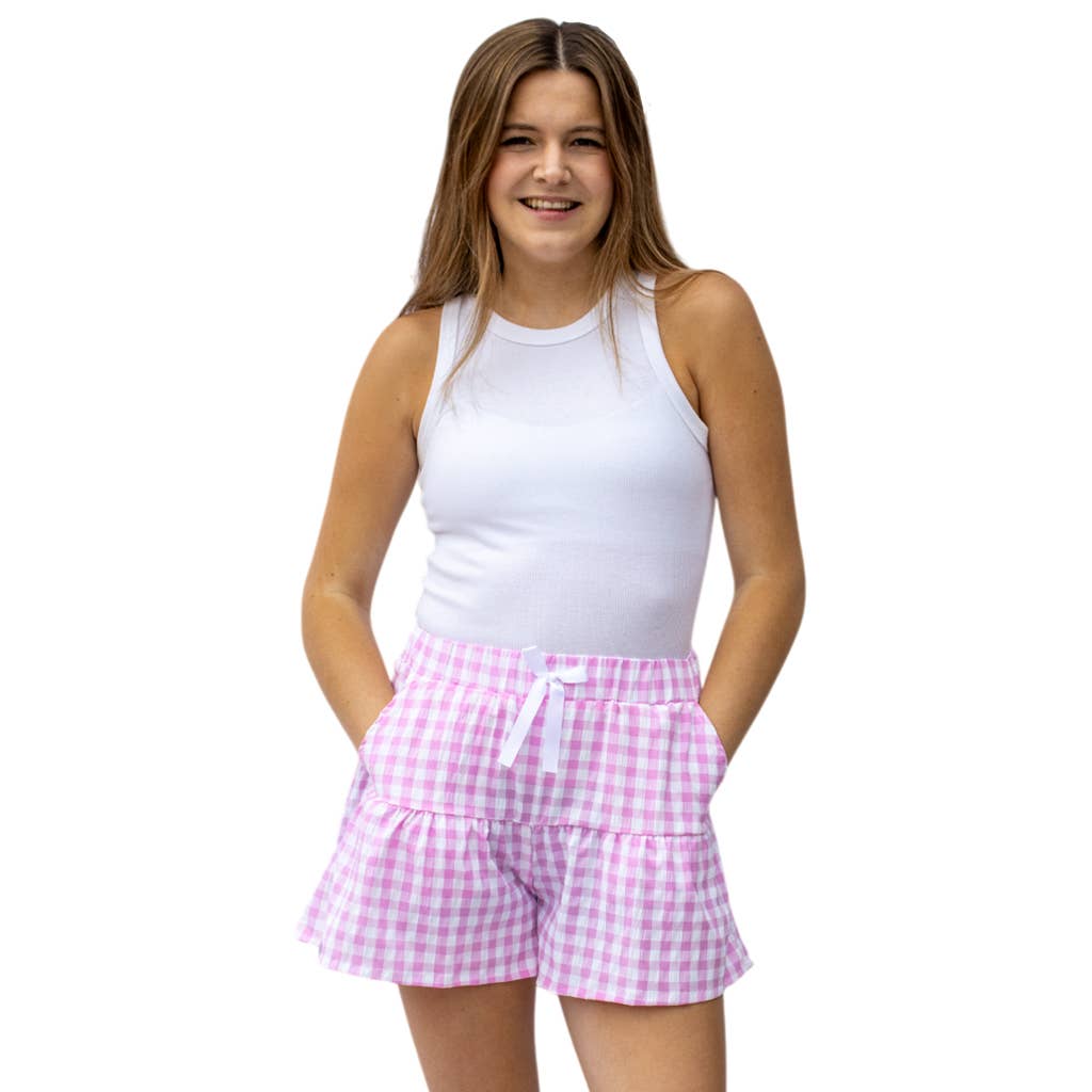 LM-1112 PINK MODERN SKORT