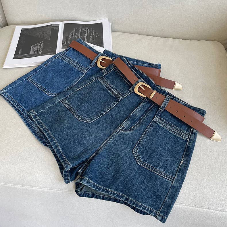 A-Line Denim Shorts