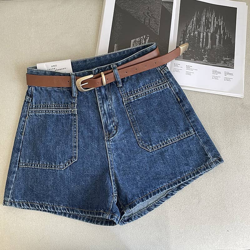 A-Line Denim Shorts