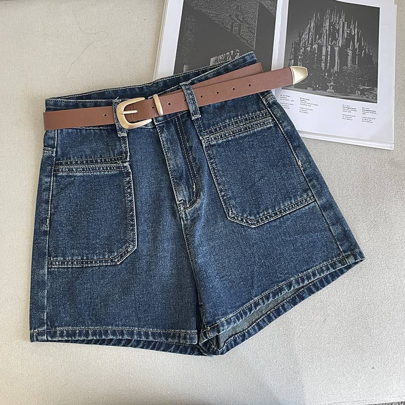 A-Line Denim Shorts