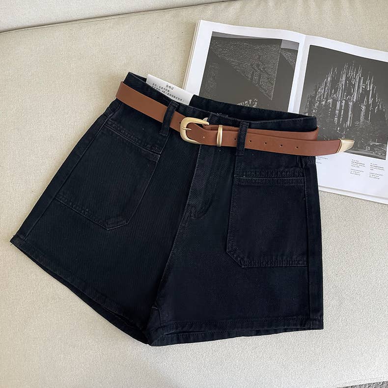 A-Line Denim Shorts