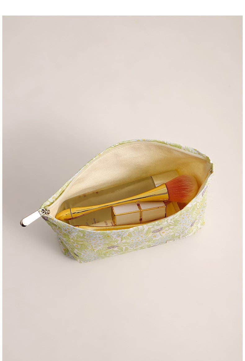 Sweet Simple Floral Print Cosmetic Bag DPB1008