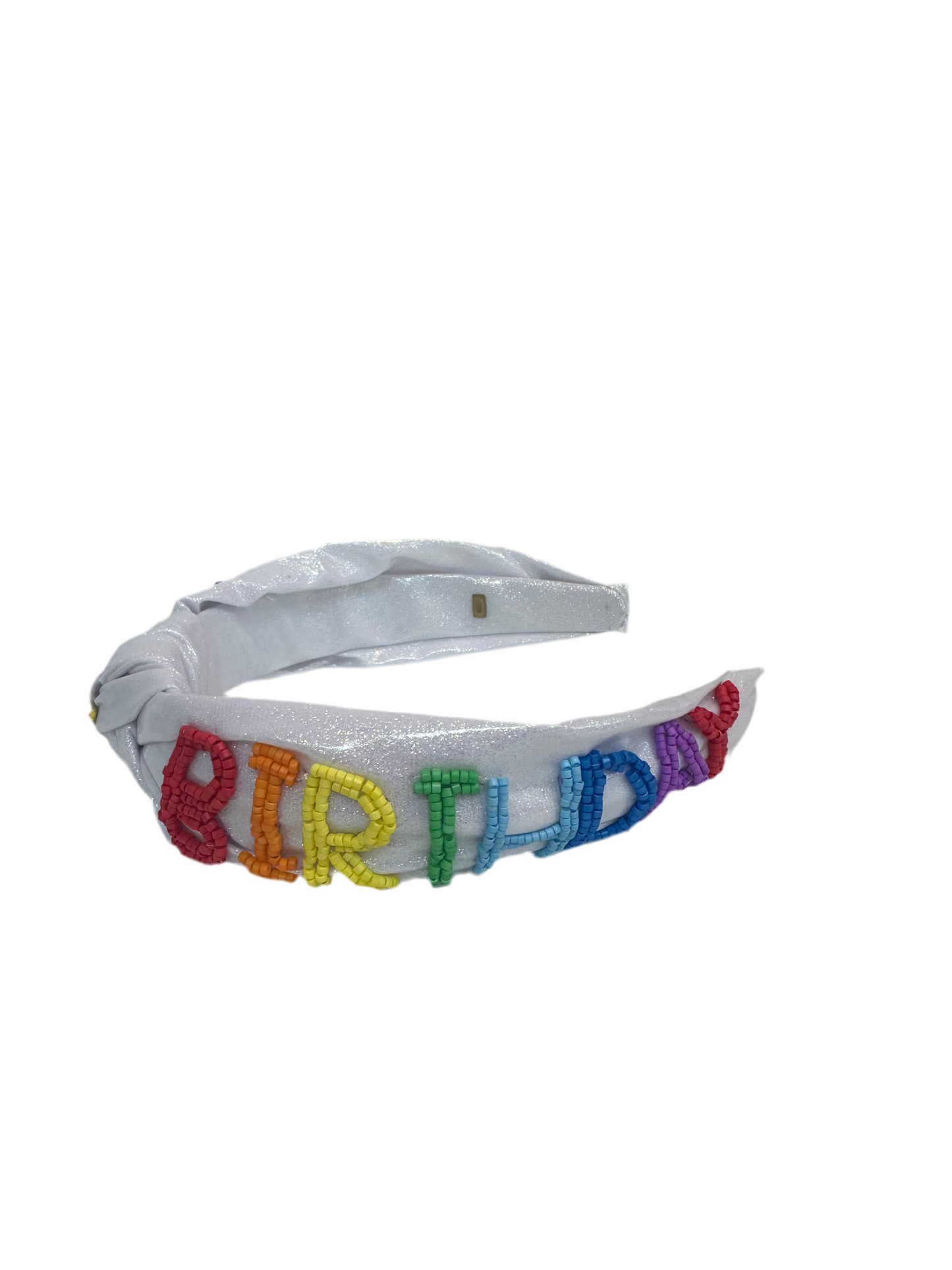 Crystallized Galaxy headband with embroider BIRTHDAY