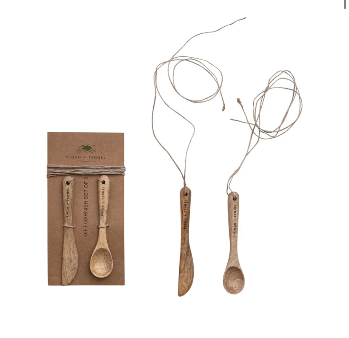 Wooden Knife & Spoon Set