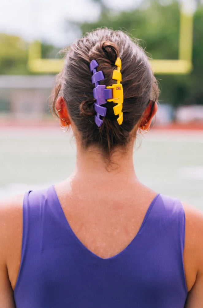 LSU Large Teletie Claw Hair Clip