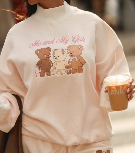 Me & My Girls Mockneck Sweatshirt