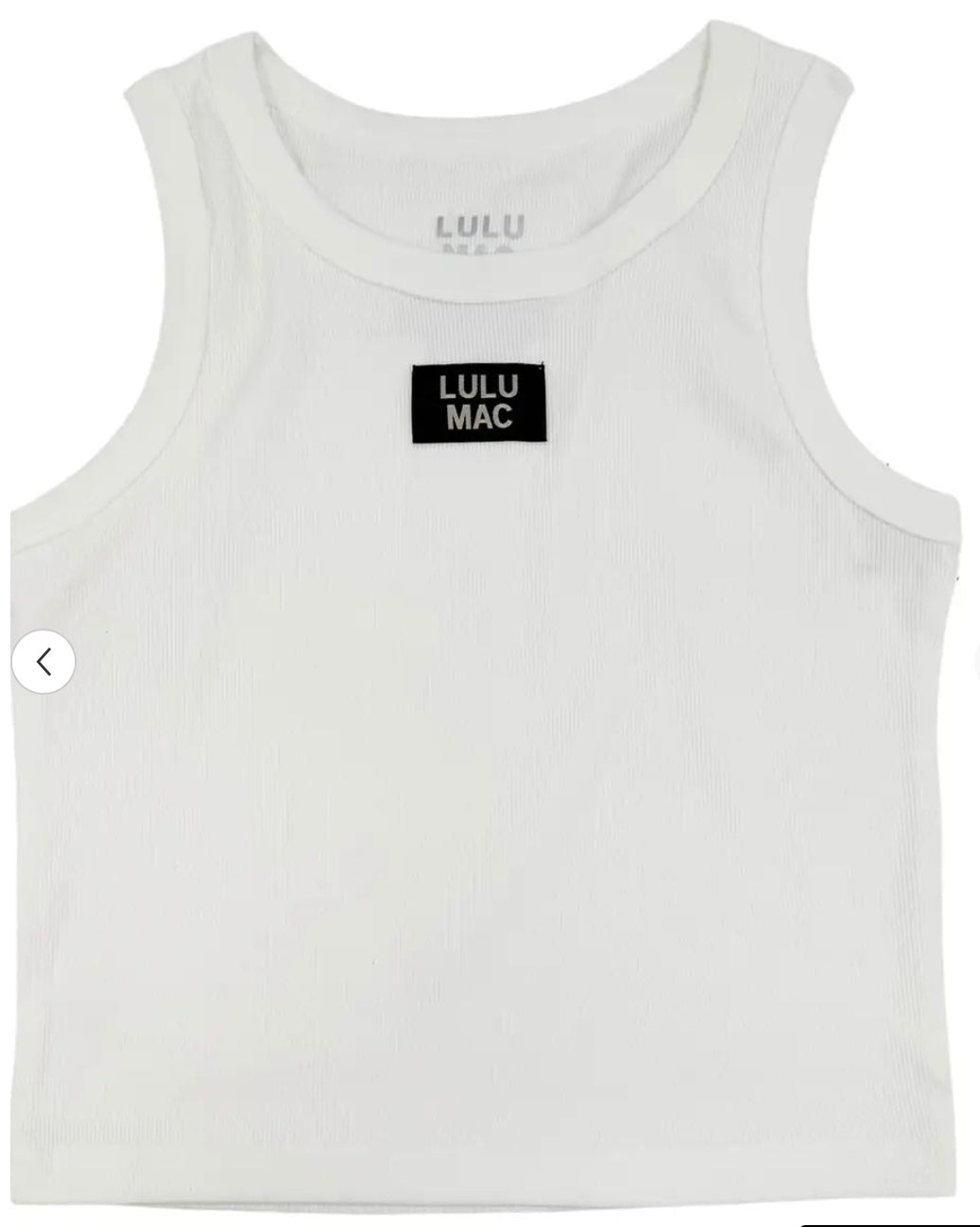 White LULU MAC shirt