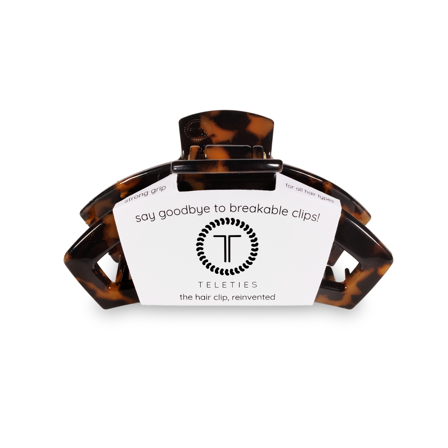 Open Tortoise Smal Teletie Claw Hair Clip
