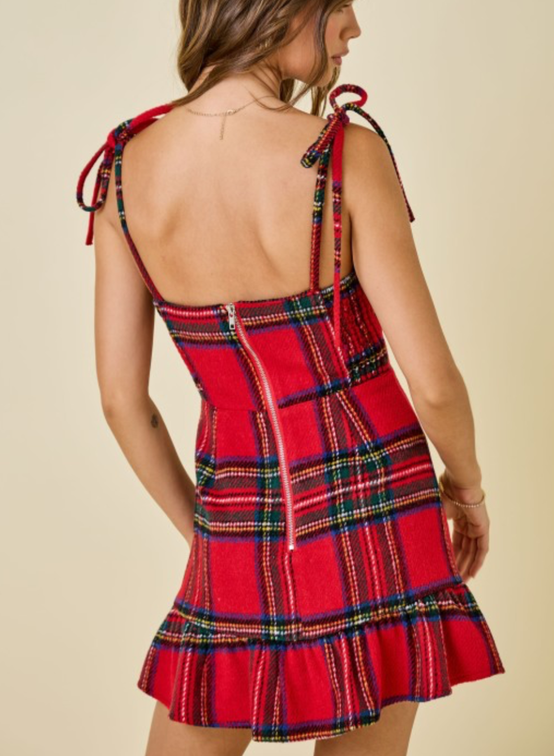 The Holly Jolly Plaid Mini Dress