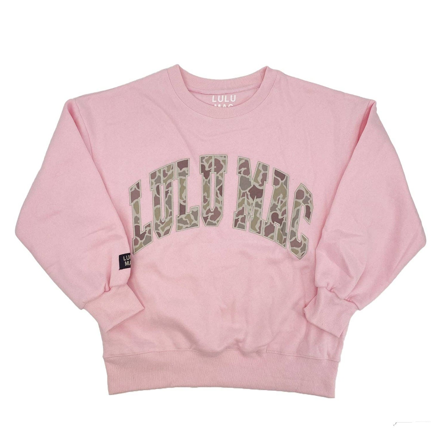 CAMO LIGHT PINK LULU MAC SWEATSHIRT