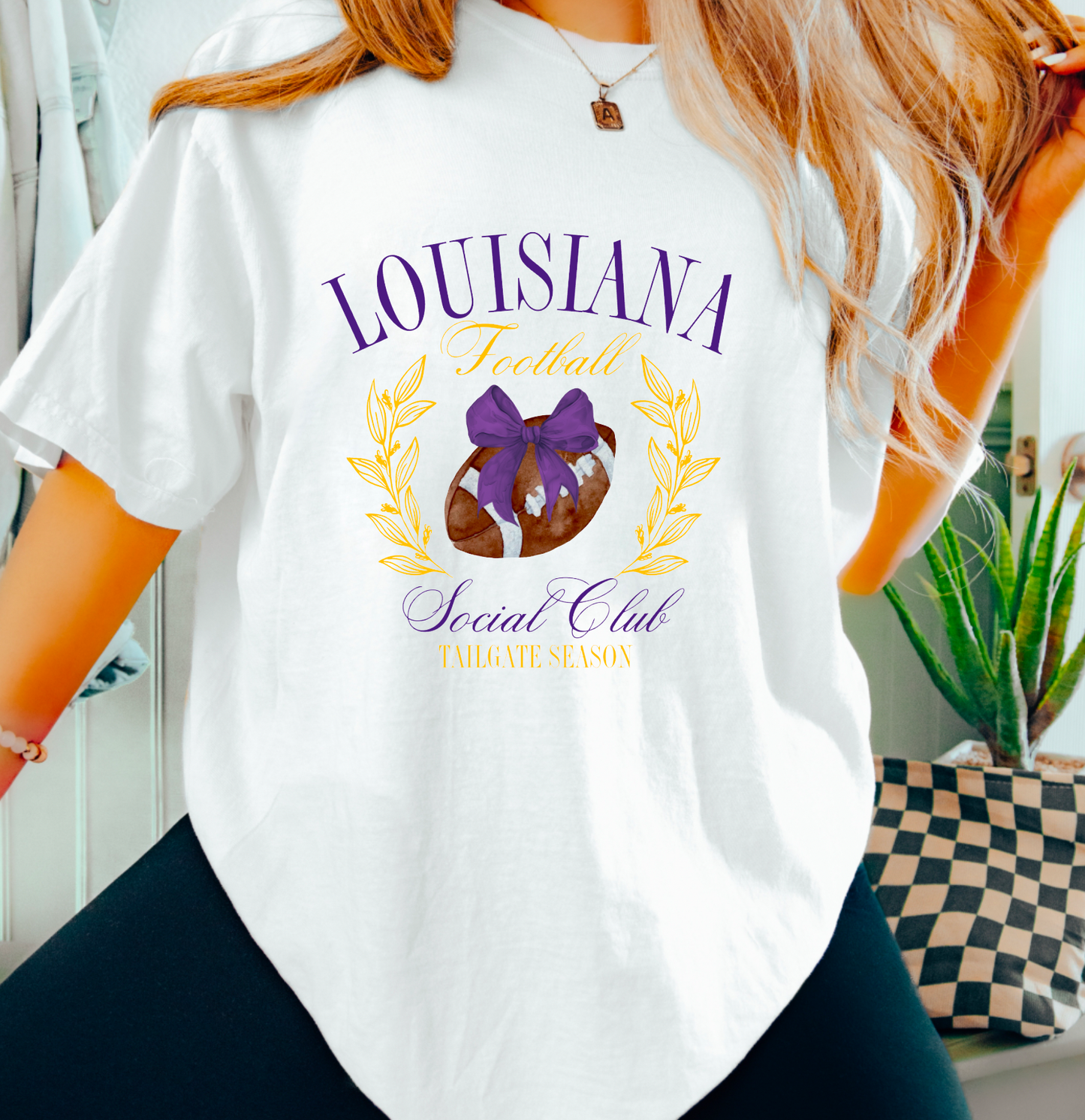 Louisiana Football Social Club Graphic Tee LSU Tigers