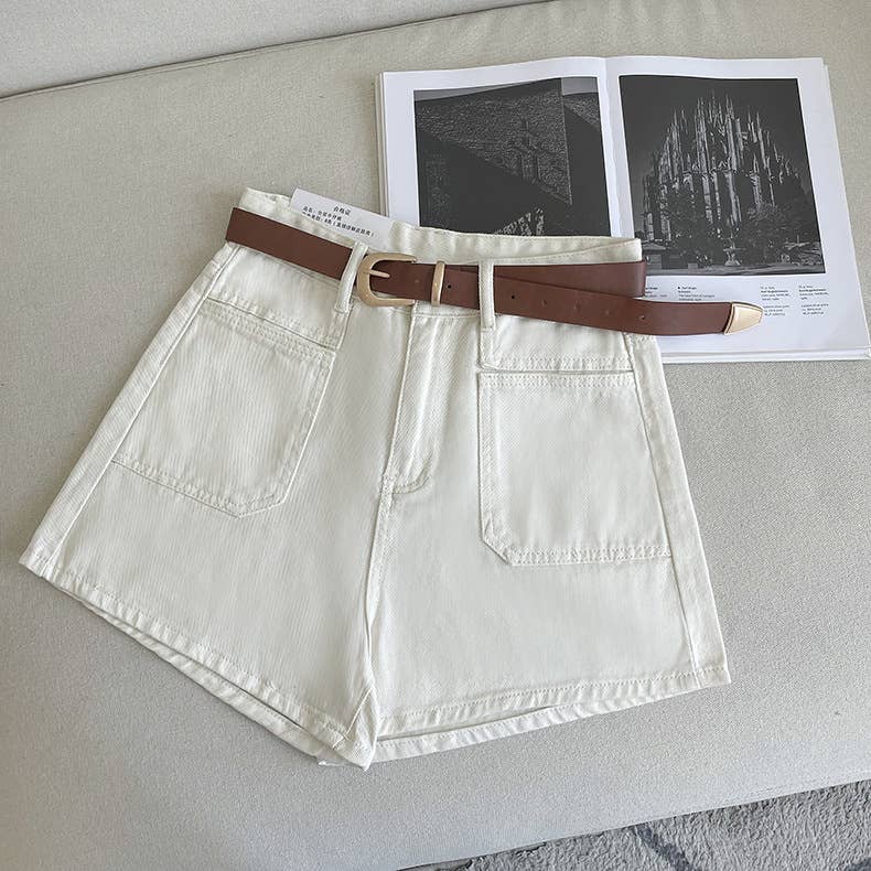 A-Line Denim Shorts