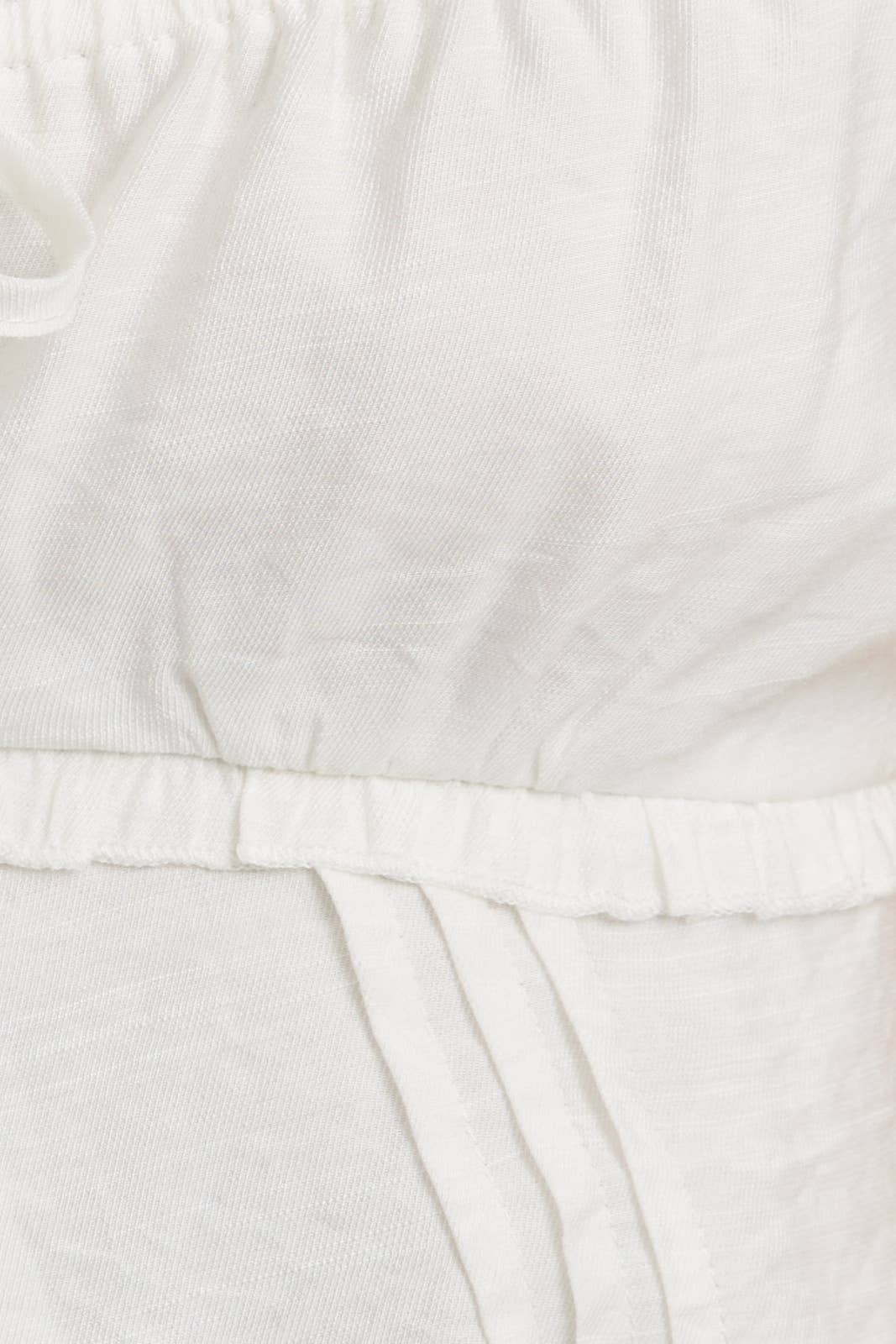 CAP SLEEVE SQUARE NECK PLEATED DETAIL OPEN TOP