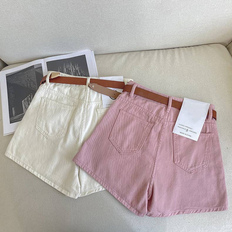 A-Line Denim Shorts