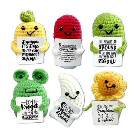 Emotional Support Crochet Plush Pals Boxed