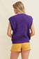 'GAMEDAY" EMBROIDERED SLEEVELESS SWEATER VEST