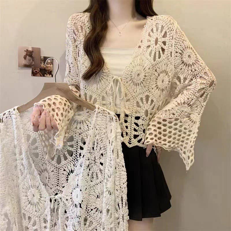 Bohemian Crochet Knit Cover-Up