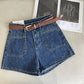 A-Line Denim Shorts