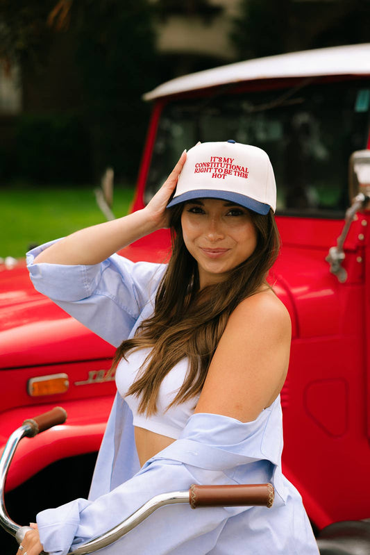 It's My Constitutional Right To Be This Hot Embroidered Hat