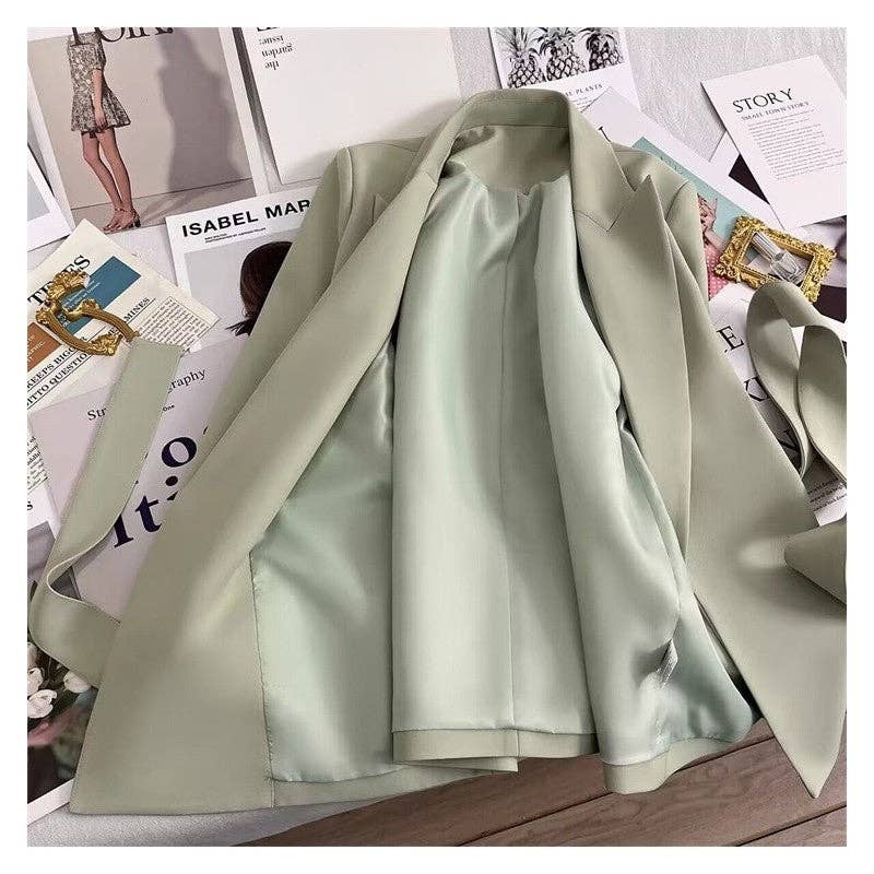 Solid Color Casual And Versatile Suit Jacket