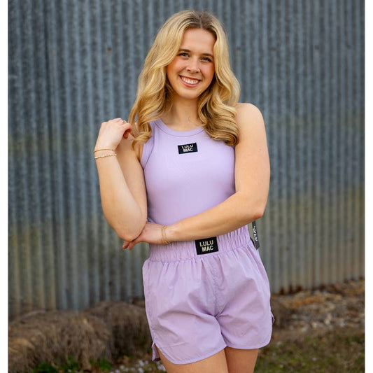 DD-SHORT LAVENDER LULU MAC SOLID SHORTS