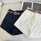A-Line Denim Shorts