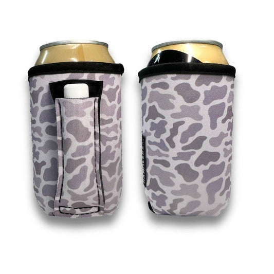 Snow Camo 12oz Stubby Can Handler™