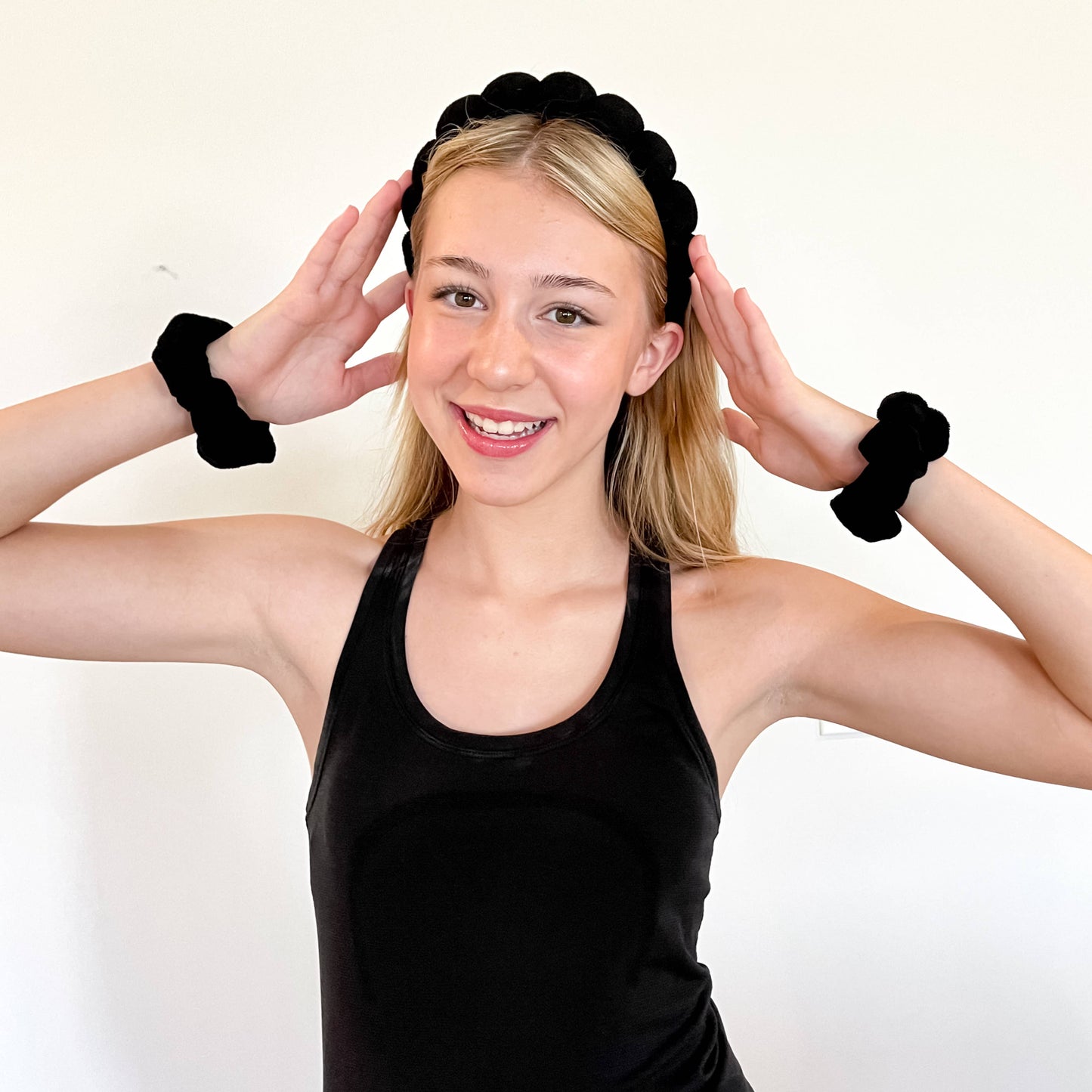 Youth Spa Headband - Skincare Headband & Scrunchie Wristband Set