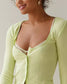Stylish Long Sleeve Cardigan Shorts Loungewear Set
