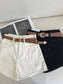 A-Line Denim Shorts