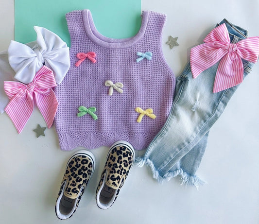 Pretty Bows Knit Sweater