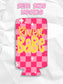 River babe summer checkered print koozies