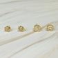 Bella Bezel Stud Earrings Set Of 2