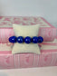 Royal Blue Chunky Bubble Bead Stretch Bracelet