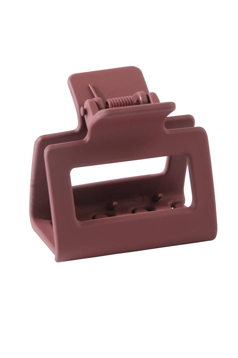 square macaron shark clip small hair clip