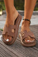 LDC Cutout Design Open Toe Platform Slippers