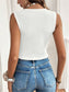 Textured waistcoat Buttoned tank top