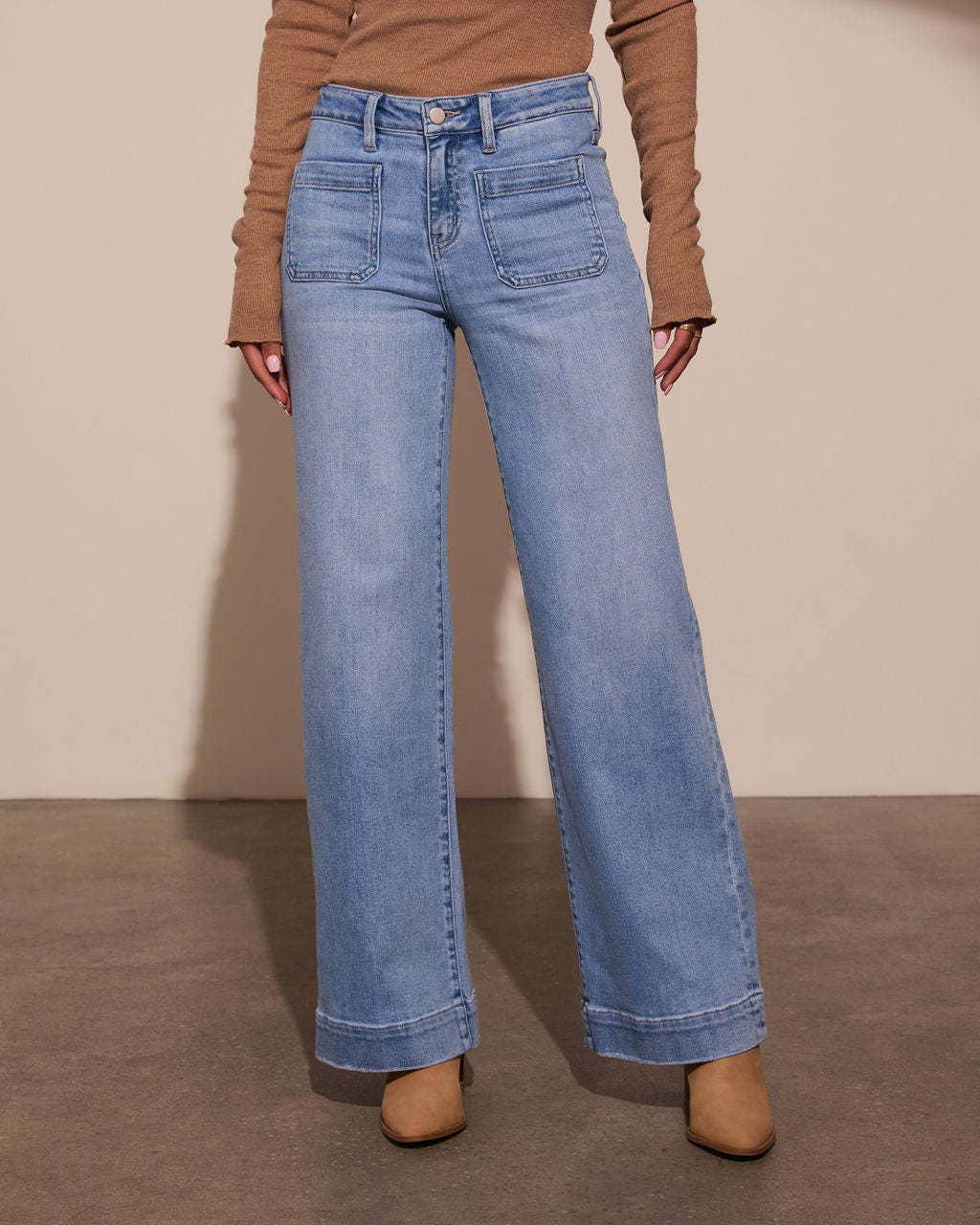 Vintage High Rise Wide-Leg Jeans