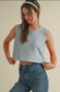 Purple Duo Bow Sleeveless Top