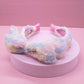 Big Bow Headband - Double Layer Rainbow Mini Rosette