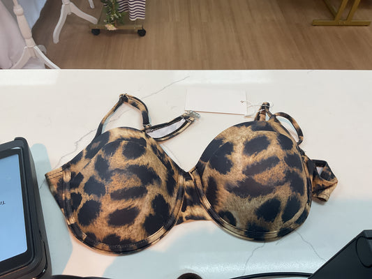Leopard swim suit top