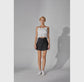 Black High Waisted Shorts with Belt Loop