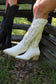 The Ainsley White | Embroidered Cowboy Western Boot