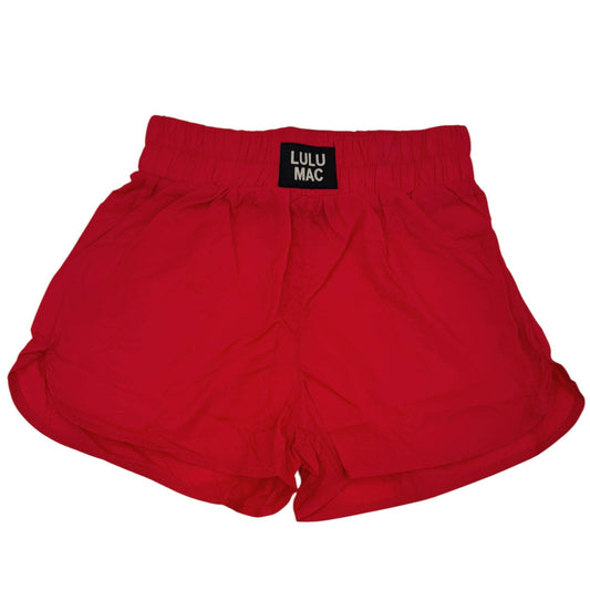 DD-SHORT RED LULU MAC SOLID SHORTS