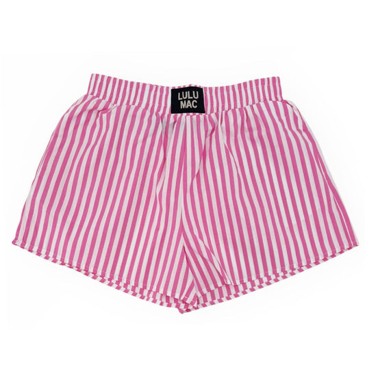 LULU MAC PINK STRIPED BOXER SHORT